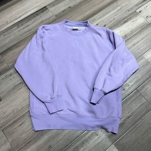 ARTZIA/TNA COZY FLEECE BOYFRIEND CREW NECK